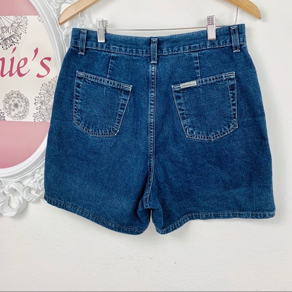 Vintage Riveted By Lee / High Waist Jean Shorts - Picture 4 of 8